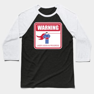 WARNING: Laser Vision Baseball T-Shirt